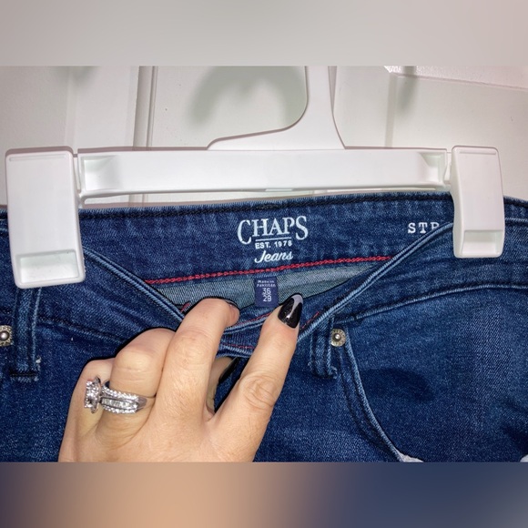 Chaps Men’s Straight Fit Stretch Denim Jeans 36x29 - Picture 4 of 7